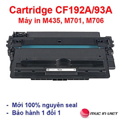 Hộp mực 93A hàng nhập khẩu dùng cho máy in HP Pro M435NW, M701, M706 - Cartridge CZ192A -  Cartridge 93A mới 100% [Fullbox] 