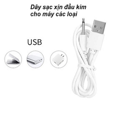 Bút massage mặt mini cầm tay 10 kiểu tần số - Máy chống đau mỏi cơ cao cấp sạc USB loại bỏ quầng thâm mắt