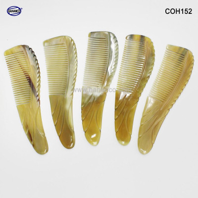 Lược sừng xuất Nhật (Size: M - 16,5cm) COH152 - khía đuôi thon nhỏ gọn – Chăm sóc tóc