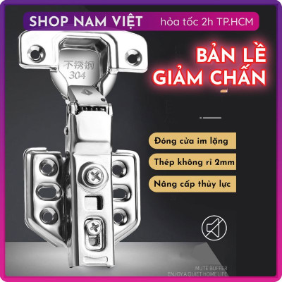 Bản Lề Giảm Chấn INOX 304 Cho Cửa Tủ Bếp, Nội Thất