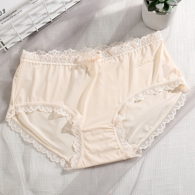 Quần lót nữ thun lạnh trơn viền ren siêu đẹp 2265 – Mềm mượt, co giãn, thoáng mát