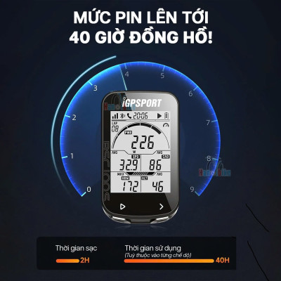 Đồng hồ Xe Đạp IGPSPORT BS100S GPS BLE ANT+ LCD 2.6 inch IPX7 Tương Thích Garmin Strava TrainingPeaks
