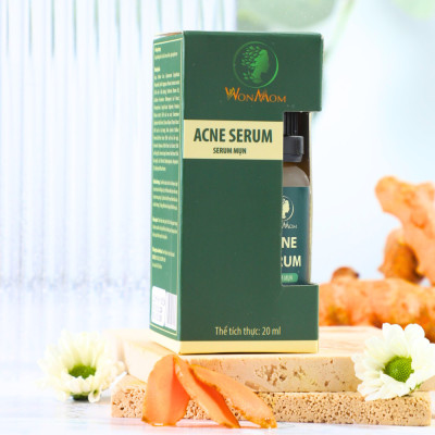Acne serum, serum mụn thảo mộc đánh bay mọi loại mụn cứng đầu Wonmom 20ml