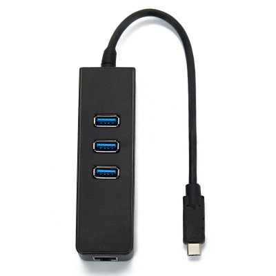 Hub Type C ra 1 cổng Lan + 3 cổng Usb 3.0 - Hàng Nhập Khẩu