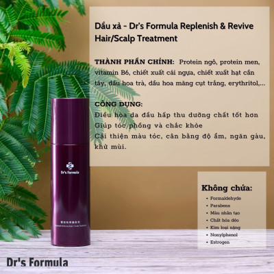 Dầu Xả Dưỡng Tóc Đen Mượt & Phục Hồi Tóc/Da Đầu Dr