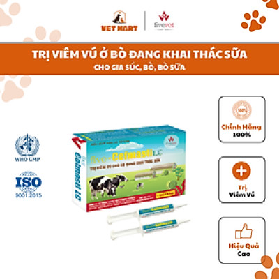 Five-Cefmasti LC - VIÊM VÚ Ở BÒ ĐANG KHAI THÁC SỮA, tuýp 9,3ml