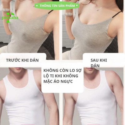 Miếng Dán Ngực Giấy Túi 10 Miếng Dán Ngực Chống Lộ Ti Khoe Vòng 1 Quyến Rũ  023