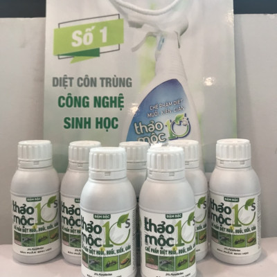 Chế phẩm diệt muỗi gián kiến ruồi Thảo mộc 10s đậm đặc chai 100ml 