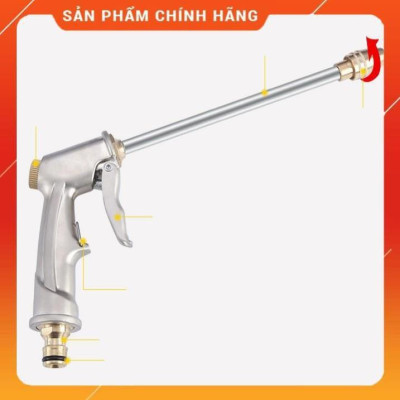 ️ Bộ dây vòi xịt nước rửa xe, tưới cây , tăng áp 3 lần, loại 20m 206701-2 đầu đồng, cút, nối đồng nhựa