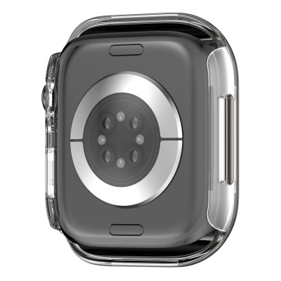 Ốp Case PC Trong Suốt Viền Màu cho Apple Watch Series 10 Size 42mm/46mm - Hàng Chính Hãng