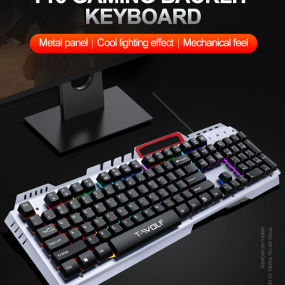 Bàn Phím Giả Cơ T-WOLF T16 USB- Hàng Chính Hãng 