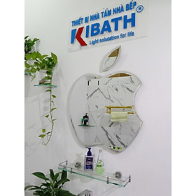 Gương Soi Kibath Hình Trái Táo KT 60x57 cm 