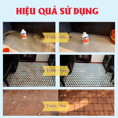 Làm Sạch Sàn Gạch, Thiết Bị Men Sứ - Super Clean S90 Tẩy Xi Măng, Vôi Vữa Trên Bề Mặt Sàn Gạch Loại Bỏ Rong Rêu Hiệu Quả