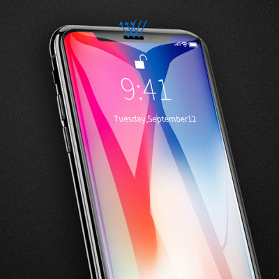 Miếng dán màn hình cường lực Mipow Kingbull 3D dành cho iPhone XS Max - Hàng Nhập Khẩu