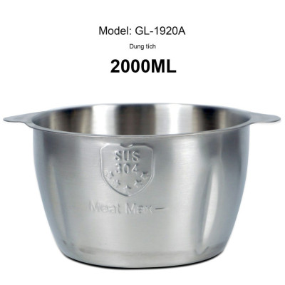 Máy xay thịt Gali GL-1920B Dung tích 2 Lít, Motor 100% bằng đồng, có 2 tốc độ xay. Hàng chính hãng chất lượng cao, bảo hành 24 tháng