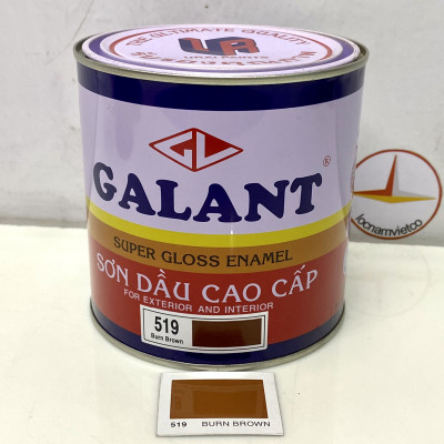 Sơn dầu Galant màu Burn Brown 519 _ 0.8L