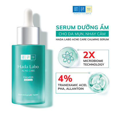 Serum dưỡng ẩm cho da mụn, nhạy cảm Hada Labo Acne Care Calming Serum 30ml