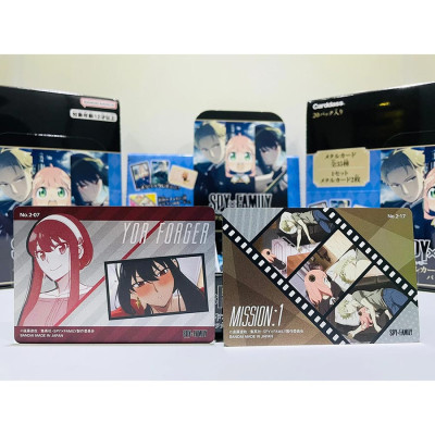 Thẻ Sưu Tập Nhân Vật Spy X Family - Bandai Spy X Family Metal Card Collection Vol.2 SF-MC02 (2 Card Ngẫu Nhiên/Túi)