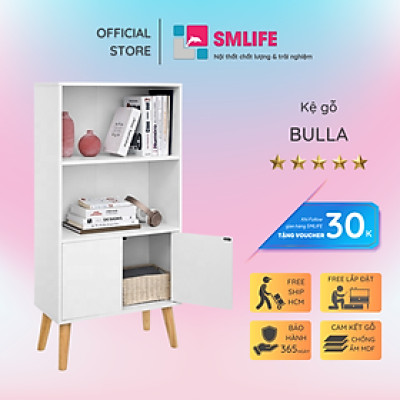 Giá sách đẹp trang trí gia đình SMLIFE Bulla