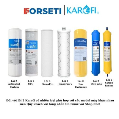 Bộ 3 Lõi lọc nước số 1,2,3 hàng chính hãng Karofi