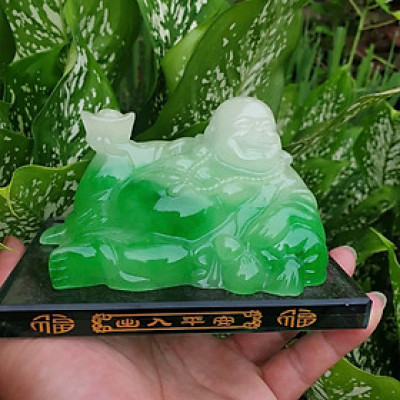 Tượng Phật Ngọc Di Lặc Đá Phong Thủy Có Ngăn Nước Hoa Gắn Taplo Ô Tô, Để Bàn Làm Việc – Loại Đẹp Sang Trọng, Mang Lại May Mắn