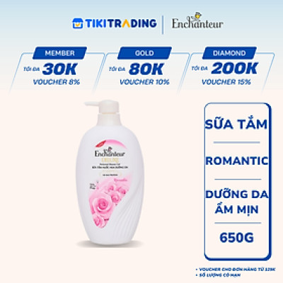 Sữa Tắm Nước Hoa Enchanteur Romantic 650g