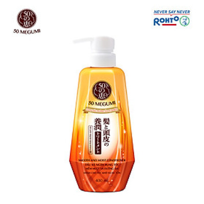 Dầu xả ngăn rụng tóc, dưỡng tóc mềm mượt 50 Megumi Smooth & Moist Conditioner 400ml