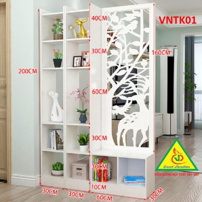 Vách ngăn tủ kệ VNTK01 - Nội thất lắp ráp Viendong Adv