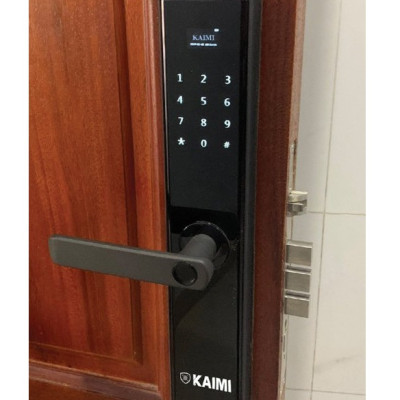 Khóa Vân Tay Kaimi BTM103 Màu Viền Đen - Hàng Chính Hãng