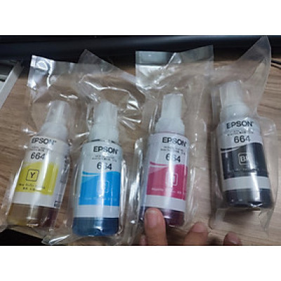 Bộ 4 Mực màu 664 Dùng Cho Epson L110,L120, L210,L220, L300,L310, L350 
