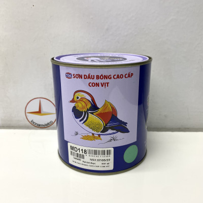 Sơn dầu cao cấp TOA Con Vịt màu xanh ngọc MD 118 _ 800 ml