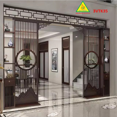 Vách ngăn phòng khách , vách ngăn phòng khách hiện đại 3VTK35 - Nội thất lắp ráp