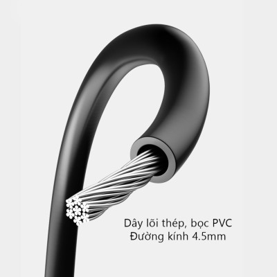 Dây nhảy thể thao lõi thép cao cấp Rhino J101 tự động đếm số, tích hợp đo calo, quãng đường - Dùng cho Muay | Boxing | Kickboxing - Hàng chính hãng