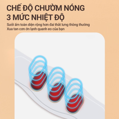 Đai [Máy] Massage Bụng Rung Lắc Hồng Ngoại Nhật Bản - Pin sạc - Chính Hãng Màu trắng - thon gọn bụng hiệu quả