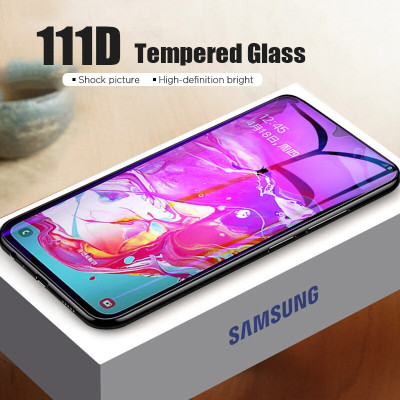 Miếng dán kính cường lực full màn hình 111D cho Samsung Galaxy A20s hiệu HOTCASE mỏng 0.3mm, độ cứng 9H - Hàng nhập khẩu