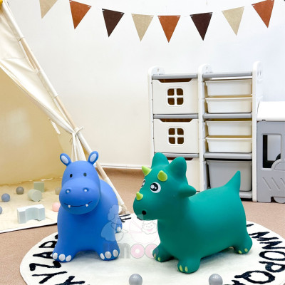 Thú nhún cho bé Umoo UM-10152 an toàn độ bền cao thiết kế bằng phẳng có độ ma sát chất liệu cao su cao cấp - Tặng kèm bơm tiện lợi