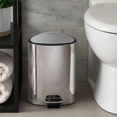Thùng Rác Có Bàn Đạp Joseph Joseph 70596 EasyStore Luxe 5L Màu Inox Hàng chính hãng