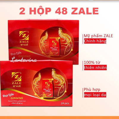 KEM DƯỠNG TRẮNG DA ZALE ĐỎ NHÂN SÂM - 01 HỘP 24 HỦ