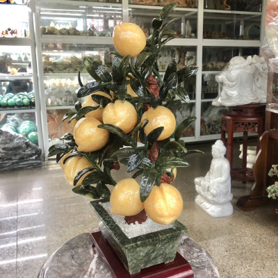 Cây đào phong thủy đá ngọc hoàng long - Cao 45cm