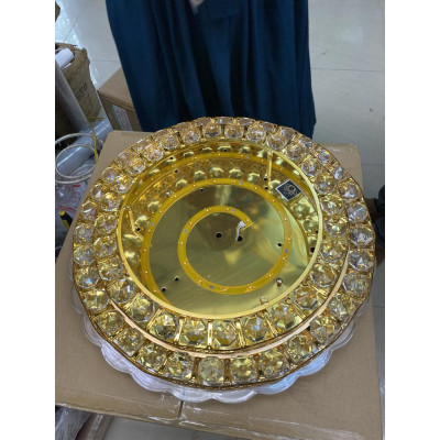 Đèn trần ELYSIA pha lê loại to D500mm phong cách sang trọng trang trí hiện đại - 3 chế độ ánh sáng 