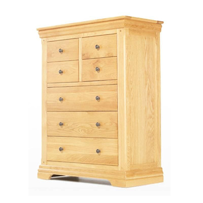 Tủ 7 Ngăn Kéo Đứng Victoria Gỗ Sồi IBIE