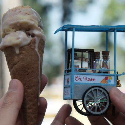 MÔ HÌNH TỰ LẮP RÁP DIY SÀI GÒN TÍ HON - XE KEM - HR05