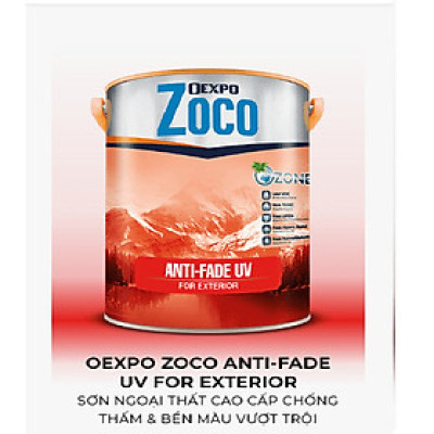 OEXPO ZOCO ANTI-FADE UV FOR EXTERIOR – SƠN NGOẠI THẤT CAO CẤP CHỐNG THẤM & BỀN MÀU VƯỢT TRỘI- OZ 86167
