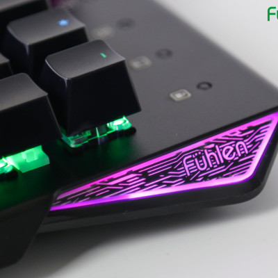 Bàn phím cơ Blue switch Fuhlen D (Destroyer), Phím Gaming Led RGB 7 màu RAINBOW- Hàng chính hãng