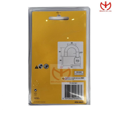 Ổ khóa Yale dòng YE2 thân đồng chìa răng - MSOFT