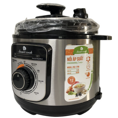 Nồi áp suất đa năng Smartcook 5L, nồi áp suất điện đa năng Smartcook PCS-1799_Hàng chính hãng