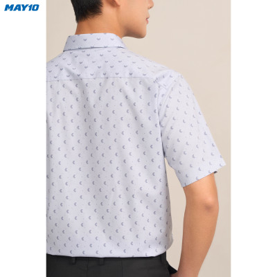Sơ mi nam cộc tay May10 form RegularFit mã 010124195ONGB AH390