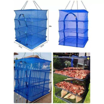 Lồng Lưới Phơi Thực Phẩm Đa Năng 2 – 4 Tầng Chống Côn Trùng, Gấp Gọn Tiện Lợi