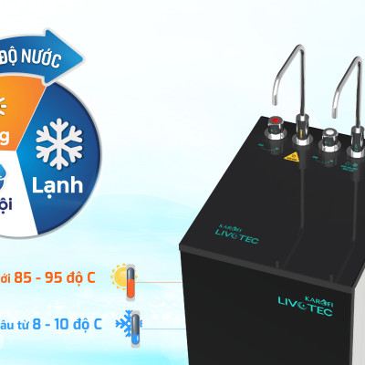 Máy lọc nước nóng lạnh Karofi Livotec 628 - Hàng chính hãng