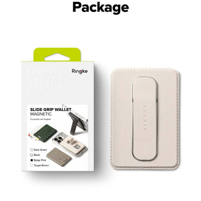 Ví kiêm giá đỡ RINGKE Slide Grip Wallet Magnetic - Hàng Chính Hãng